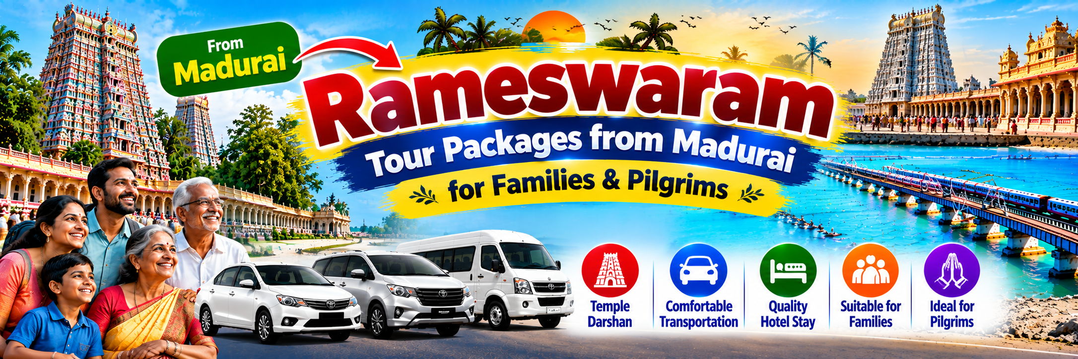 Rameswaram Tour Packages from Madurai for Families & Pilgrims