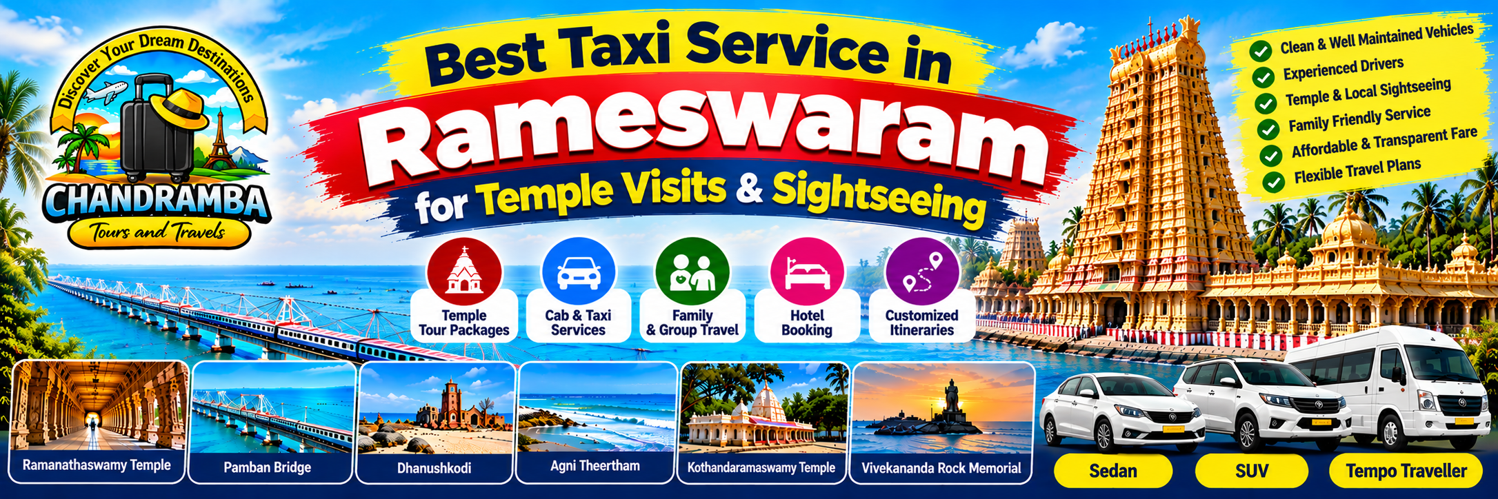 Best Taxi Service in Rameswaram for Temple Visits & Sightseeing