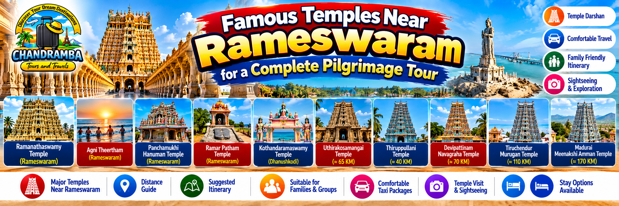 Famous Temples Near Rameswaram for a Complete Pilgrimage Tour