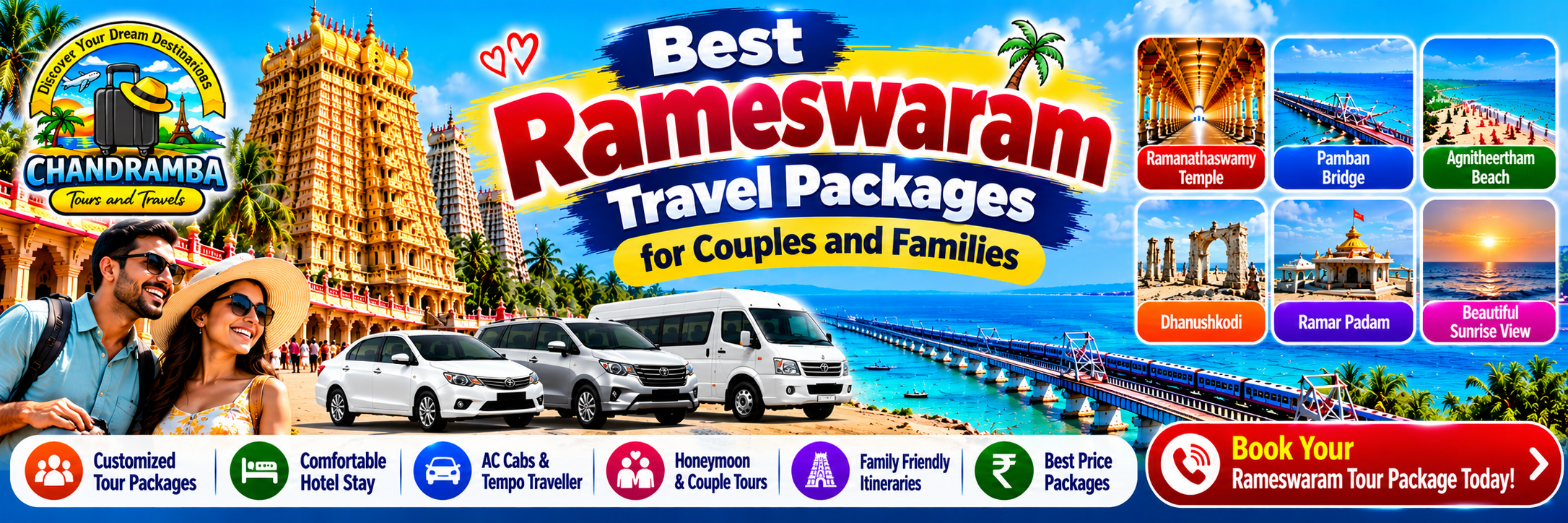 Best Rameswaram Travel Packages for Couples and Families