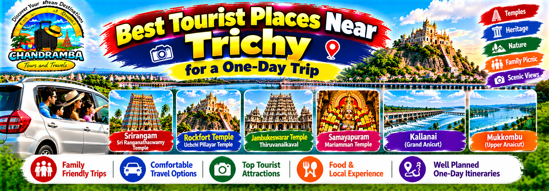 Best Tourist Places Near Trichy for a One-Day Trip
