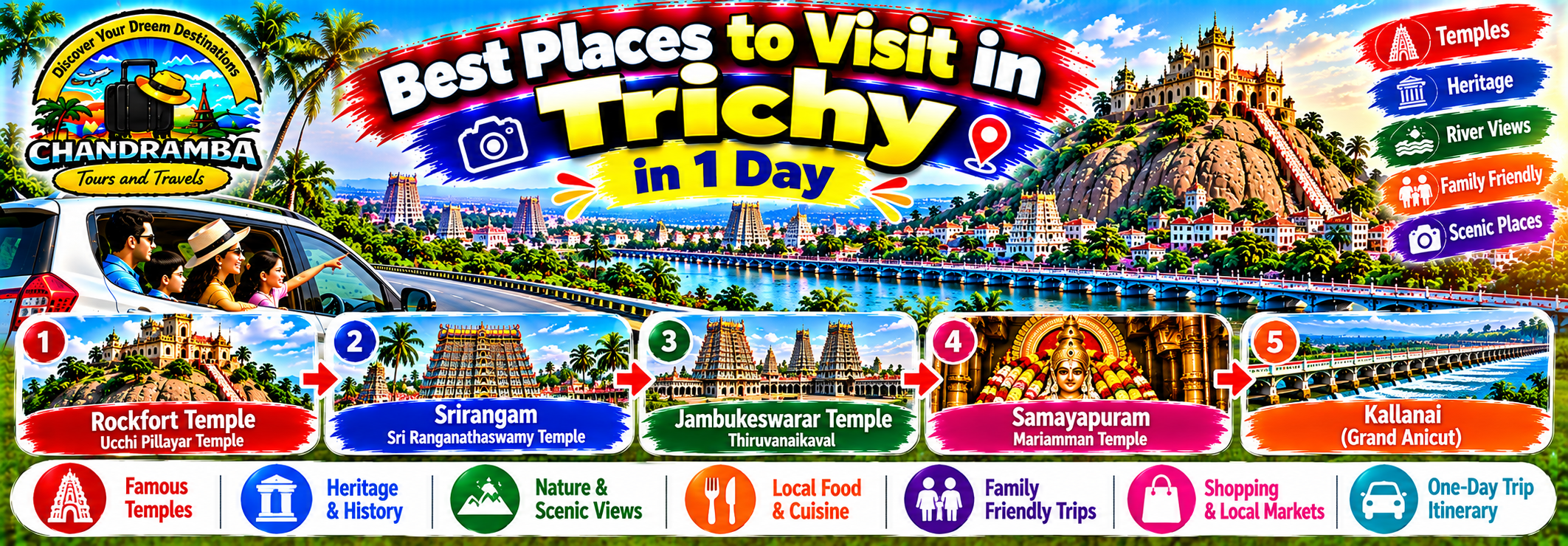 Best Places to Visit in Trichy in 1 Day