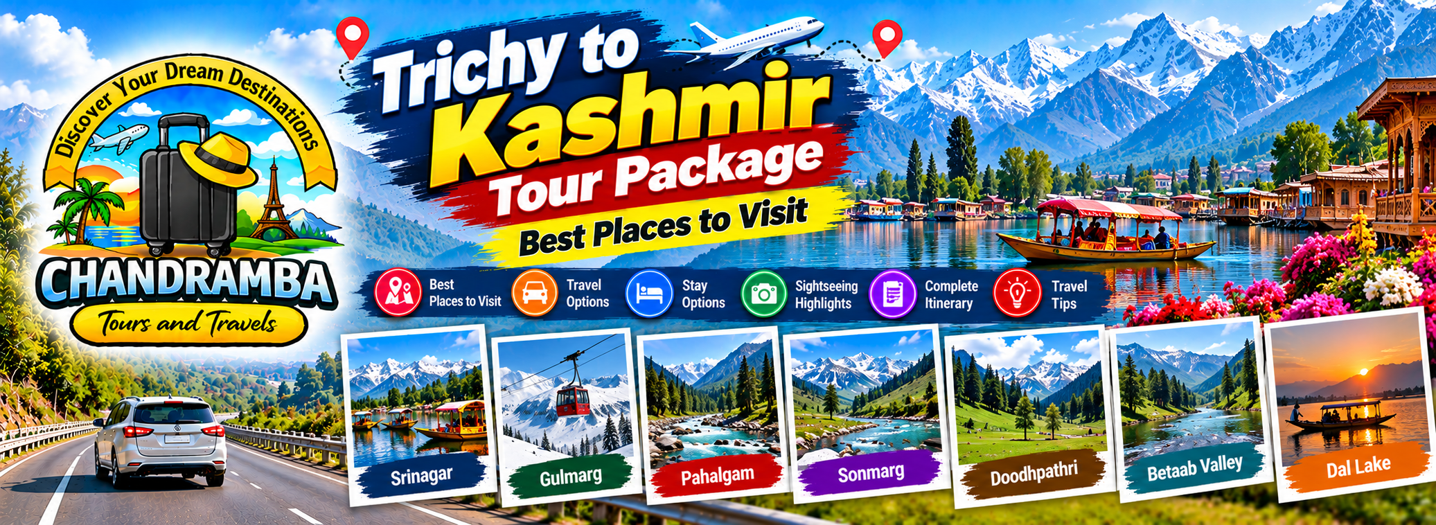 Trichy to Kashmir Tour Package: Best Places to Visit