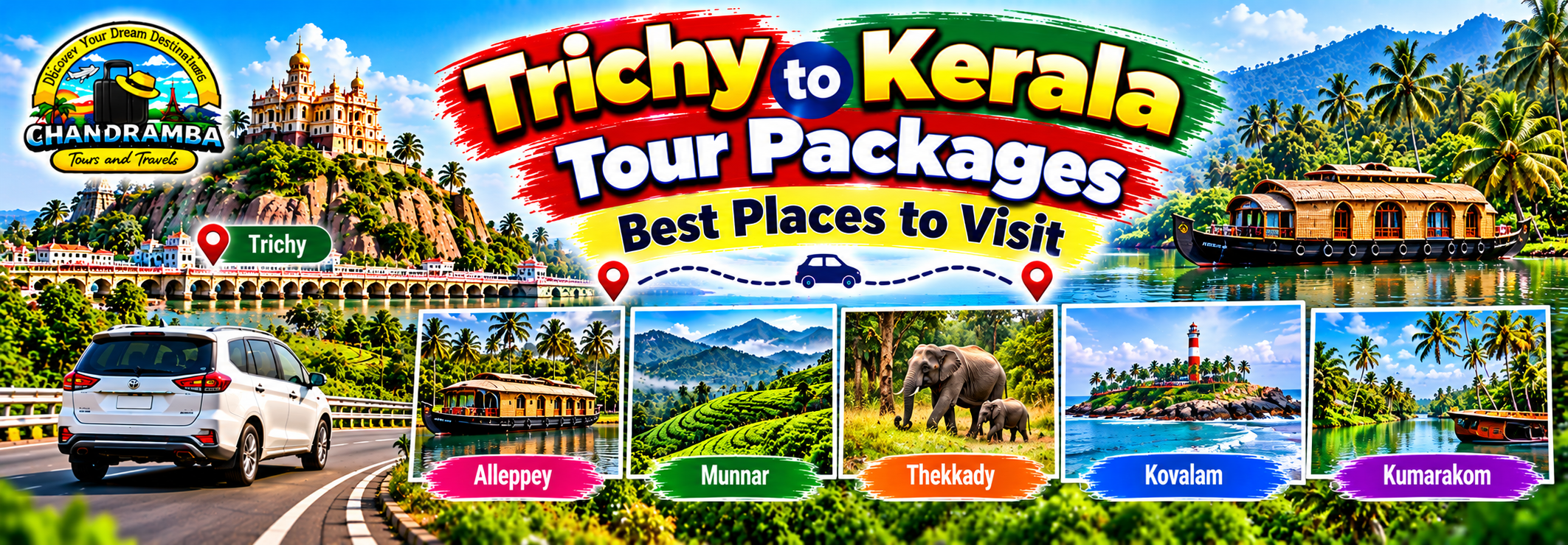 Trichy to Kerala Tour Packages Best Places to Visit