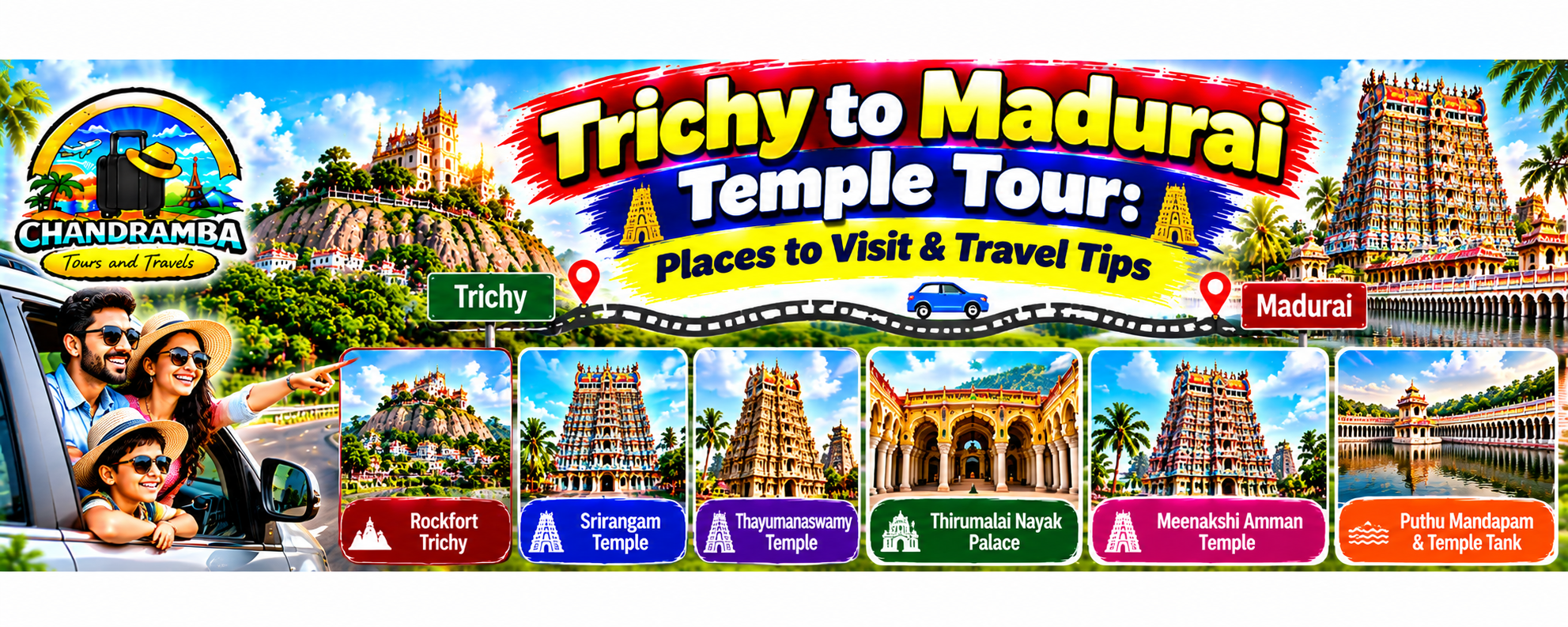 Trichy to Madurai Temple Tour: Places to Visit & Travel Tips