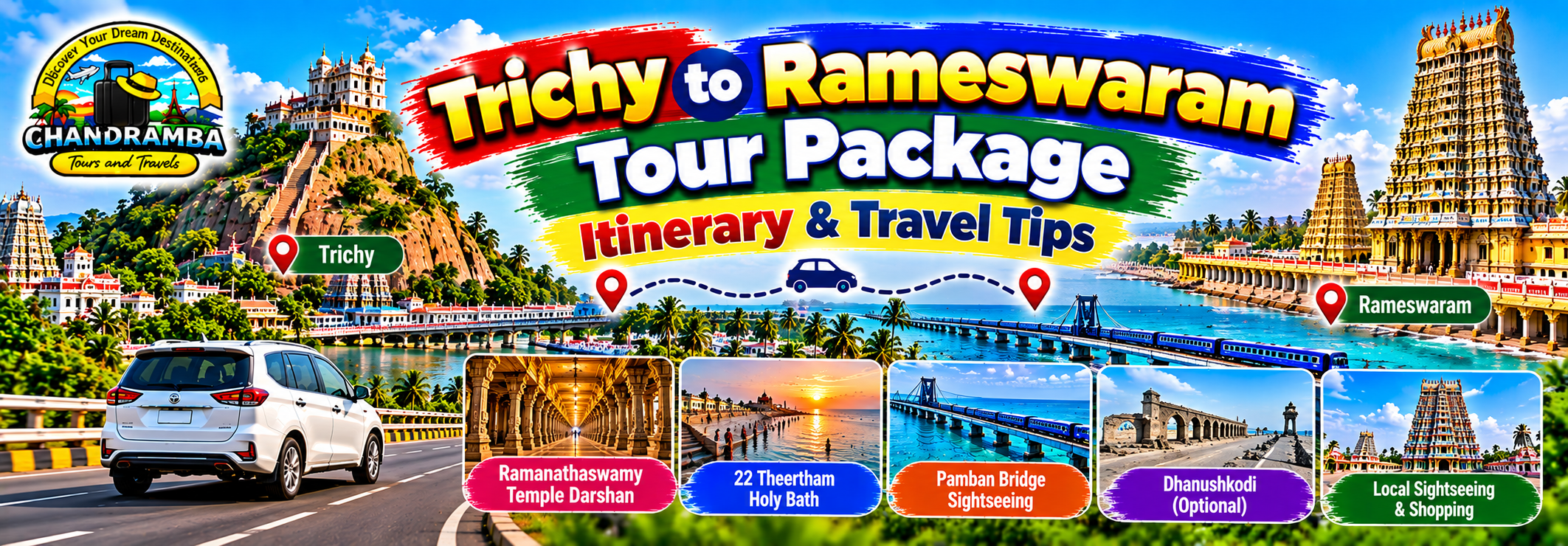 Trichy to Rameswaram Tour Package Itinerary & Travel Tips