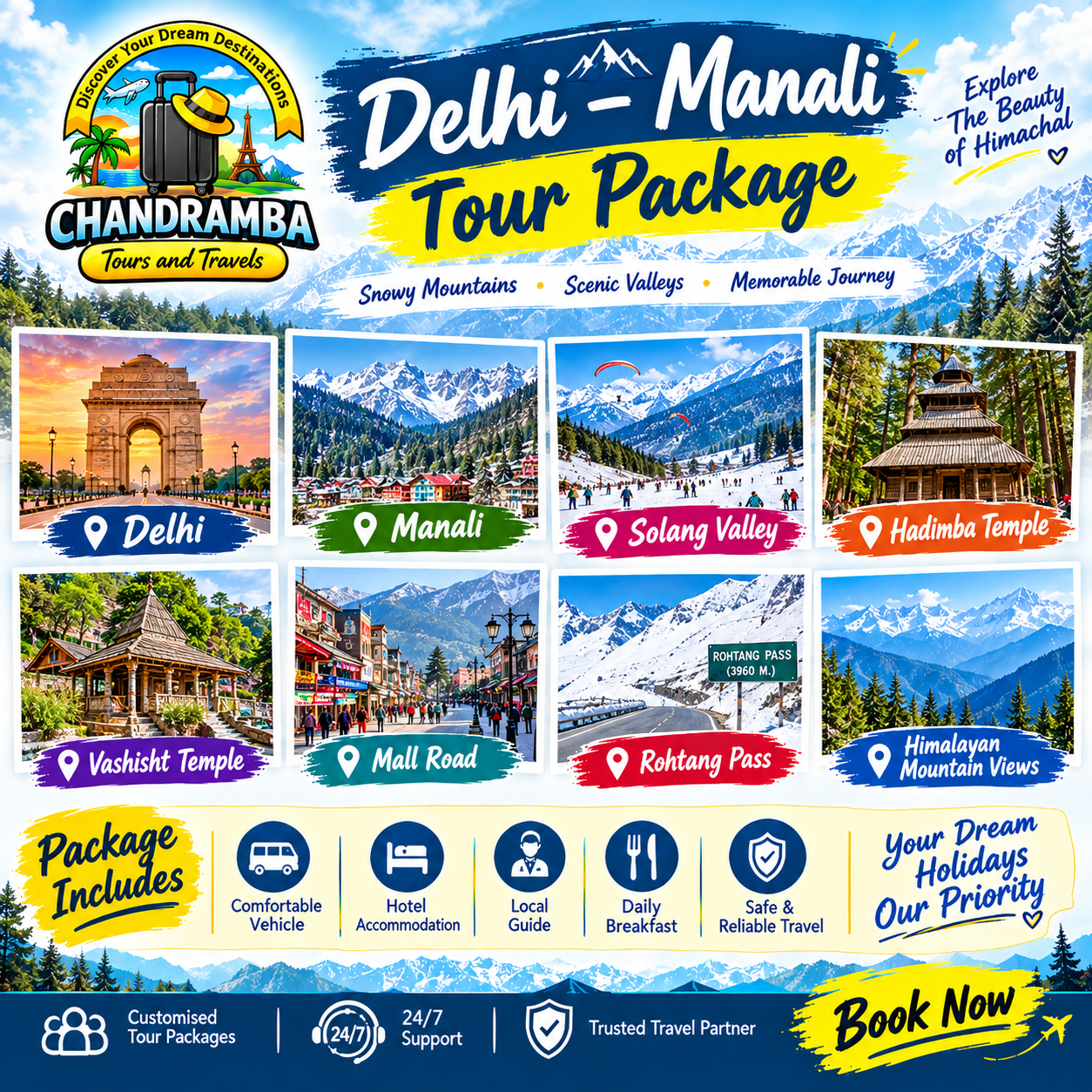 5 Days Delhi – Manali Tour Package