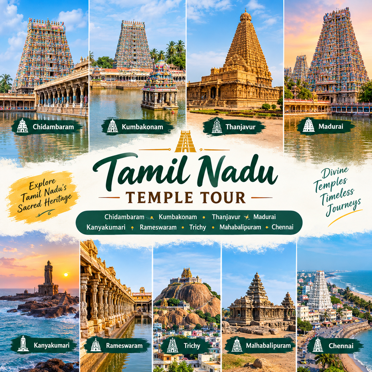 Tamil Nadu temple and heritage destinations