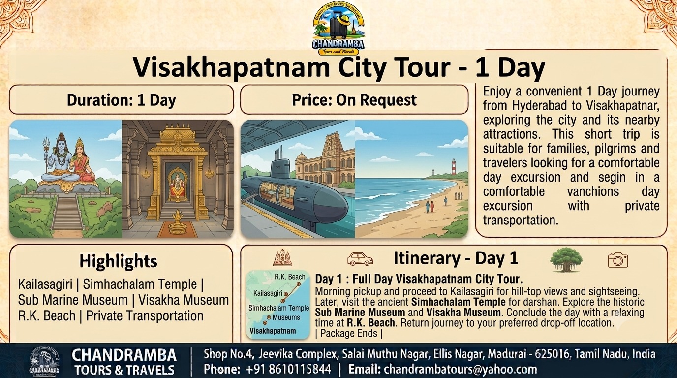 1 Day Visakhapatnam City Tour Package